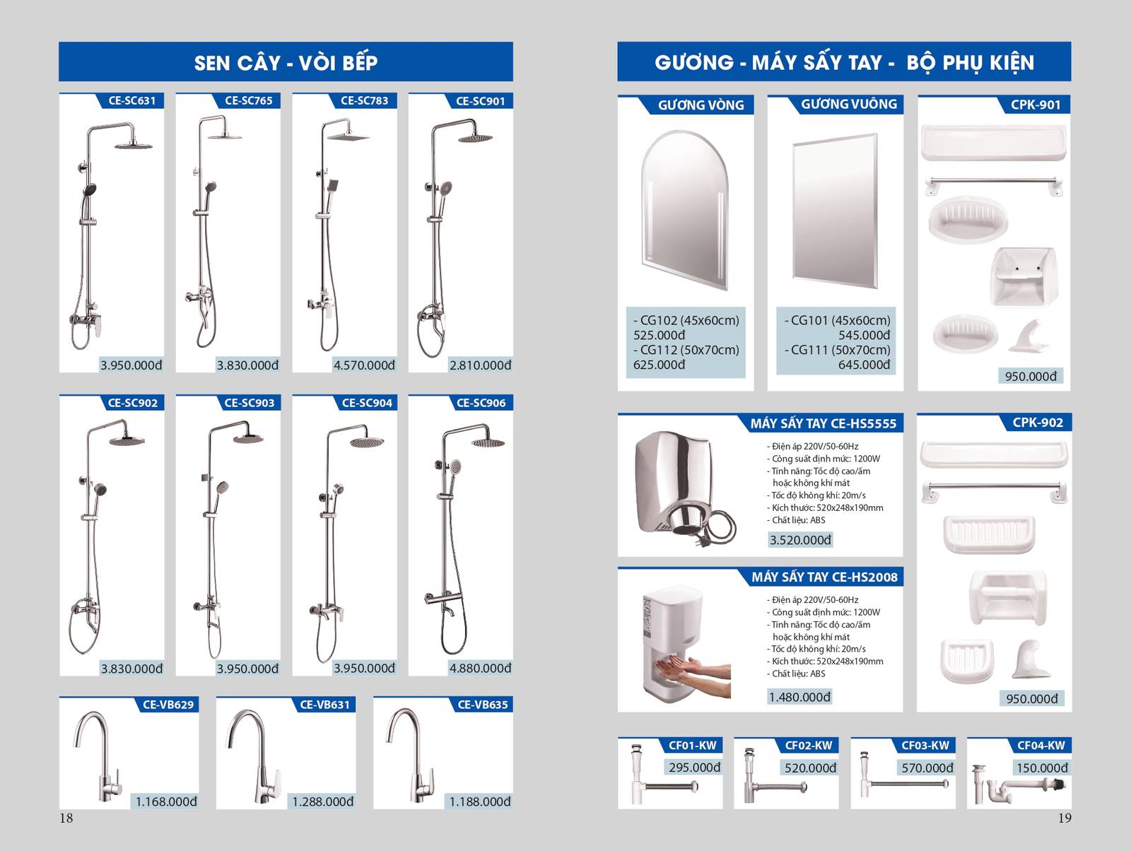 Catalogue và Bảng giá Thiết bị vệ sinh CERAVI mới nhất 2024VI mới nhất 2024 /page 9
